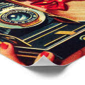 Schattige retro koppel poster (Hoek)