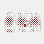 Schattige retro lieveheerspatroon bedankdoosjes (Uitgevouwen)