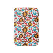 schattige retro Lion kinder illustratie Badmat (Voorkant Verticaal)