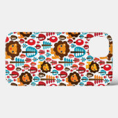 schattige retro Lion kinder illustratie Case-Mate iPhone Case (Achterkant (horizontaal))
