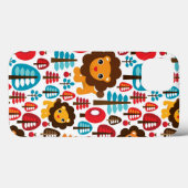schattige retro Lion kinder illustratie Case-Mate iPhone Case (Achterkant (horizontaal))