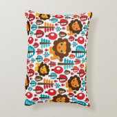 schattige retro Lion kinder illustratie Decoratief Kussen (Achterkant (Verticaal))