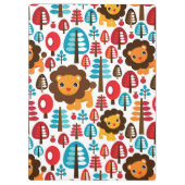 schattige retro Lion kinder illustratie Klembord (Achterkant)