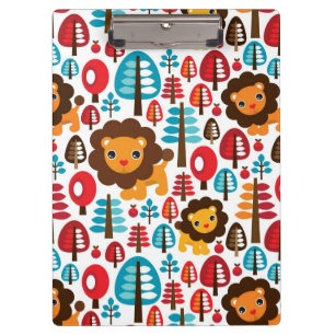 schattige retro Lion kinder illustratie Klembord