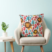 schattige retro Lion kinder illustratie Kussen (Stoel)