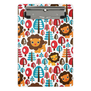 schattige retro Lion kinder illustratie Mini Klembord