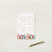 schattige retro Lion kinder illustratie Post-it® Notes (Op bureau)