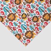 schattige retro Lion kinder illustratie Tissuepapier (Detail)