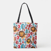 schattige retro Lion kinder illustratie Tote Bag (Achterkant)