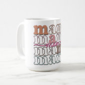 Schattige Retro Mama Koffiemok (Voorkant links)