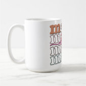 Schattige Retro Mama Koffiemok (Links)