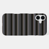 Schattige retro moderne strepen iPhone hoesje (Achterkant horizontaal)