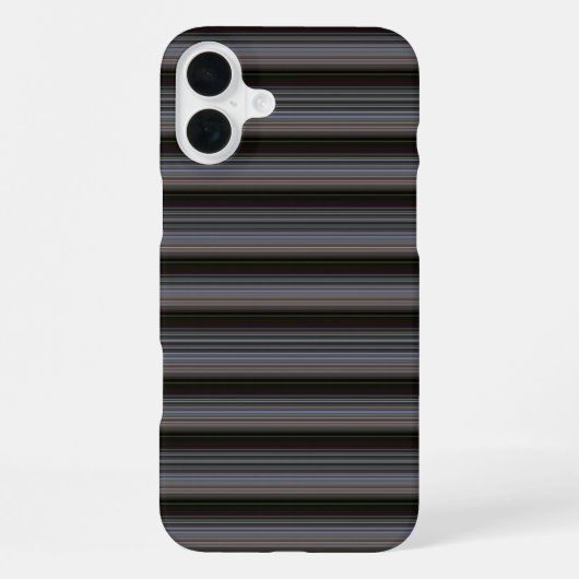 Schattige retro moderne strepen iPhone hoesje (Achterkant)