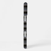 Schattige retro moderne strepen iPhone hoesje (Rechterkant)