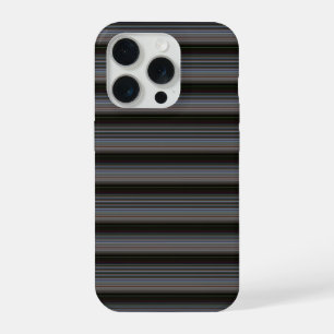 Schattige retro moderne strepen iPhone 15 pro case