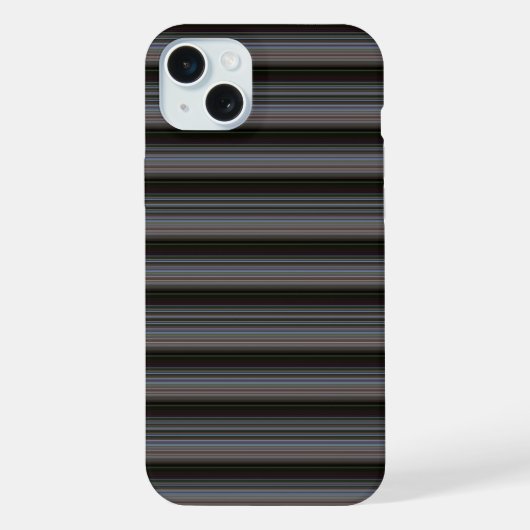Schattige retro moderne strepen iPhone hoesje (Achterkant)