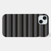 Schattige retro moderne strepen iPhone hoesje (Achterkant horizontaal)