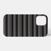 Schattige retro moderne strepen iPhone hoesje (Achterkant horizontaal)