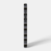 Schattige retro moderne strepen iPhone hoesje (Linkerkant)