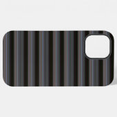 Schattige retro moderne strepen iPhone hoesje (Achterkant horizontaal)