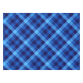 Schattige Retro Ocean Blue Plaid Klein Tafelkleed (Voorkant (Horizontaal))