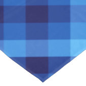 Schattige Retro Ocean Blue Plaid Klein Tafelkleed (Gekanteld)