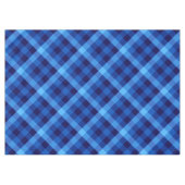 Schattige Retro Ocean Blue Plaid Medium Tafelkleed (Voorkant (Horizontaal))