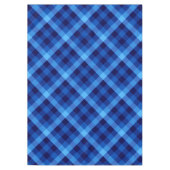 Schattige Retro Ocean Blue Plaid Medium Tafelkleed (Voorkant)