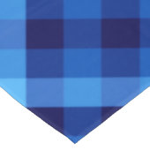Schattige Retro Ocean Blue Plaid Medium Tafelkleed (Gekanteld)