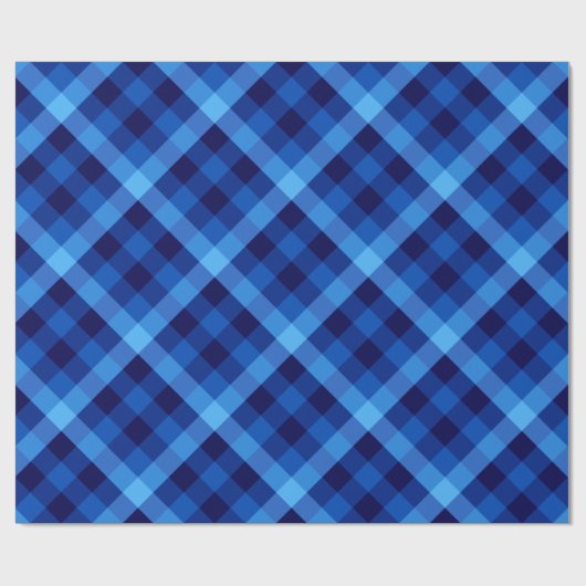 Schattige Retro Ocean Blue Wrapping Papier (Vlak)