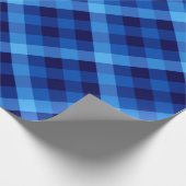 Schattige Retro Ocean Blue Wrapping Papier (Hoek)