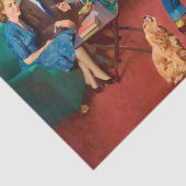 schattige retro ontkoppeling tissuepapier (Detail)