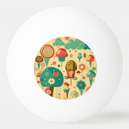 Schattige retro ontwerp kinder Ping Pong Paddle Pingpongbal
