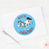 Schattige Retro Paard - Buck Fascisme Ronde Sticker (Envelop)