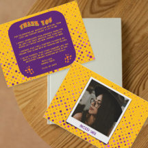 Schattige Retro Paarse Geel Blauwgroen Oranje Afst