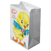 schattige retro  paasbedekking medium cadeauzakje (Achterkant Gekanteld)