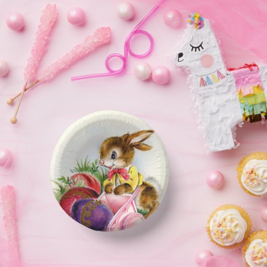 schattige retro  paasfeest papieren kommen (Feest)