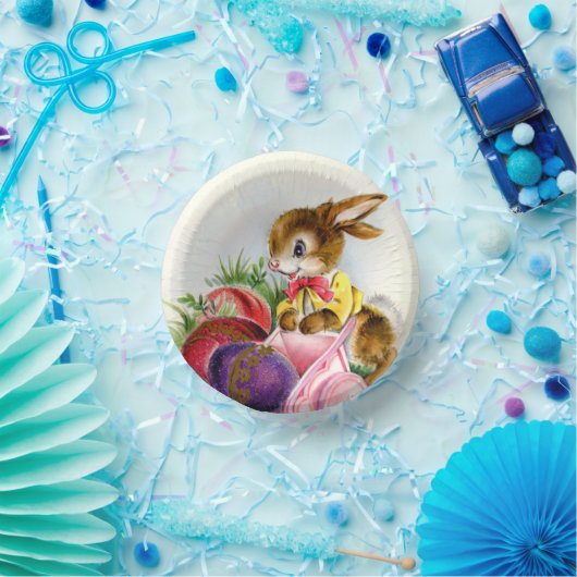 schattige retro  paasfeest papieren kommen (Feest)