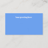 schattige retro  paasfeest visitekaartje (Achterkant)