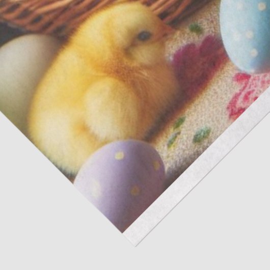 Schattige retro paaskonijnentissuepapier tissuepapier (Detail)