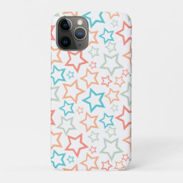 Schattige Retro Pastel Sterren Zomer Strand Case-Mate iPhone Case