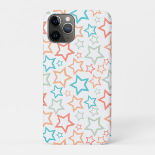 Schattige Retro Pastel Sterren Zomer Strand Case-Mate iPhone Case