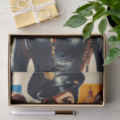 Schattige Retro Politievrouw Tissuepapier (Geschenk)