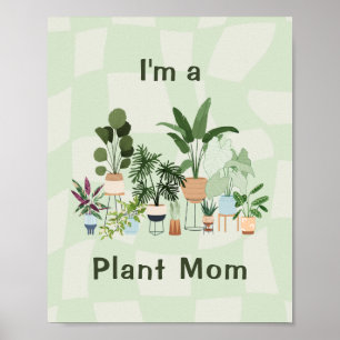 Schattige Retro Schoon Muurkunst Poster   plant ma