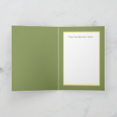 schattige retro  schoonmaakster voegt sentiment to notitiekaartje (Binnen)