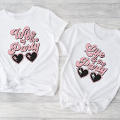 Schattige retro script leven van de party bachelor t-shirt