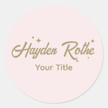 Schattige Retro Script Pastel Pink