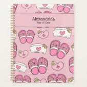 Schattige Retro Stijl Verpleegster Planner (Voorkant)