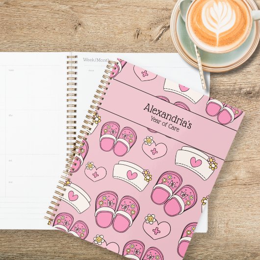 Schattige Retro Stijl Verpleegster Planner