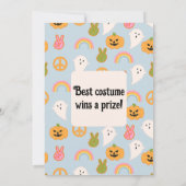 Schattige Retro Verjaardag Halloween Feest Kaart (Achterkant)